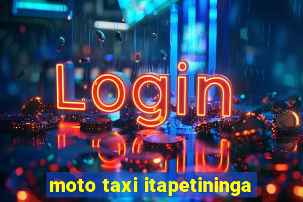 moto taxi itapetininga