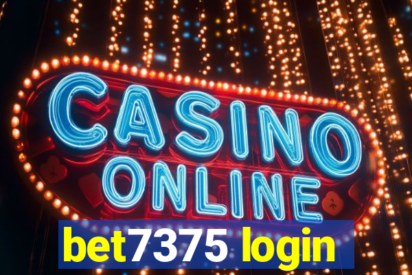 bet7375 login