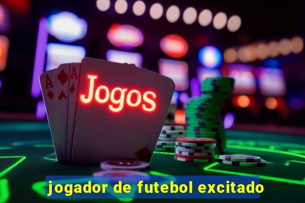 jogador de futebol excitado