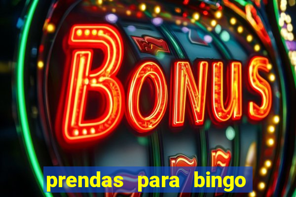 prendas para bingo de natal