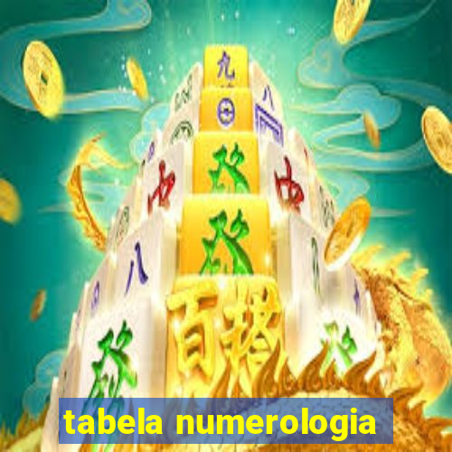 tabela numerologia