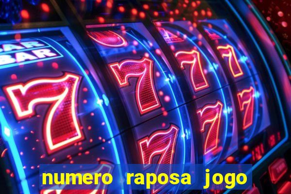 numero raposa jogo do bicho