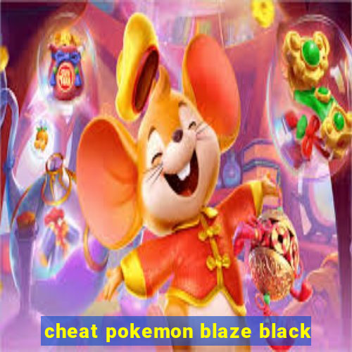 cheat pokemon blaze black