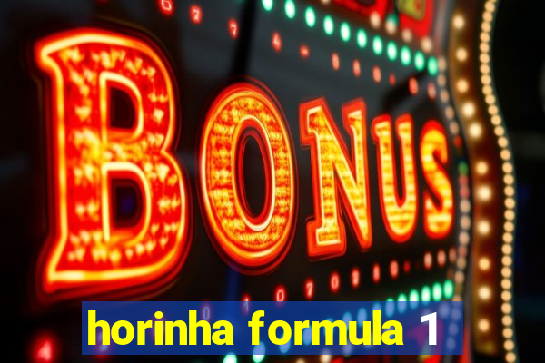 horinha formula 1